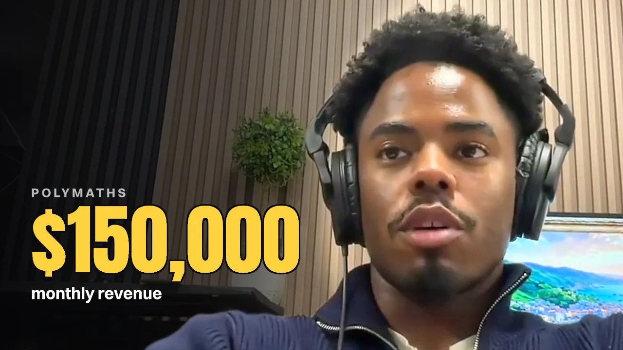 Real podcast thumbnail, giant number layout