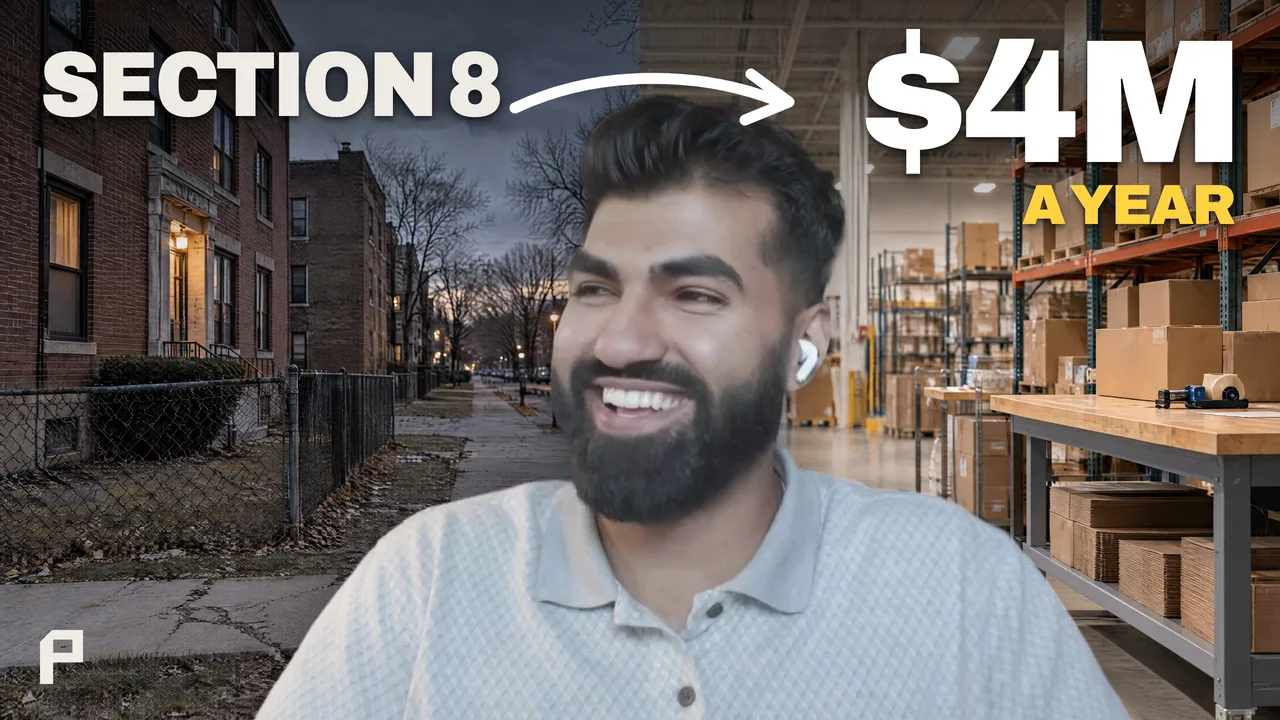 Real podcast thumbnail, before / after layout